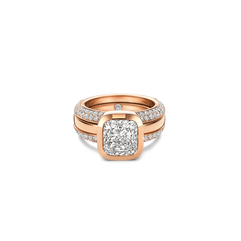 Schaap en Citroen Diamonds ring roodgoud met diamant - #7