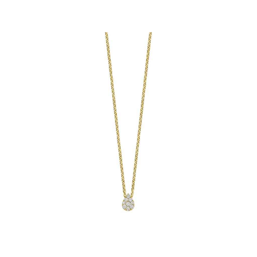 Schaap en Citroen Diamonds collier geelgoud met diamant - #3