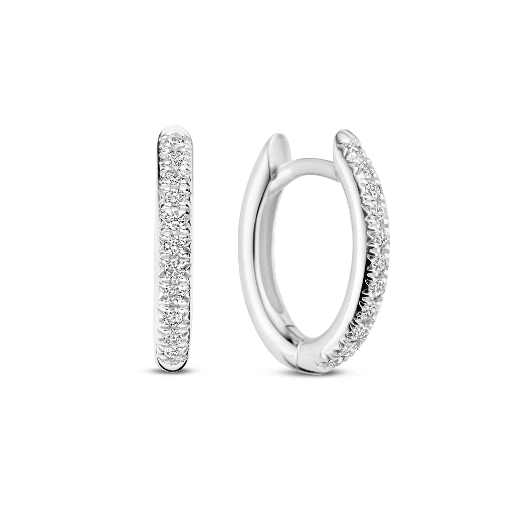 Schaap en Citroen Diamonds oorsieraad witgoud met diamant - #2