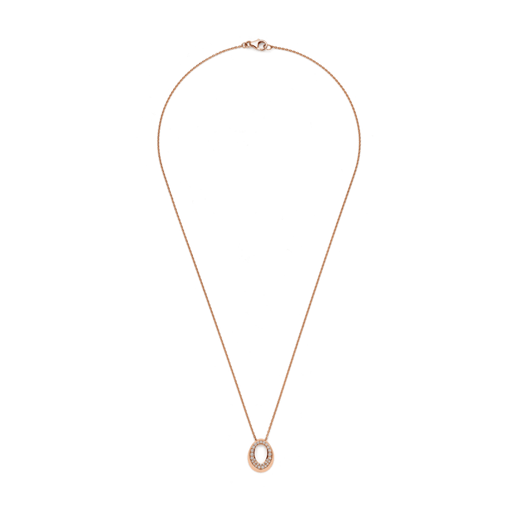 Schaap en Citroen Diamonds collier roodgoud met diamant - #2
