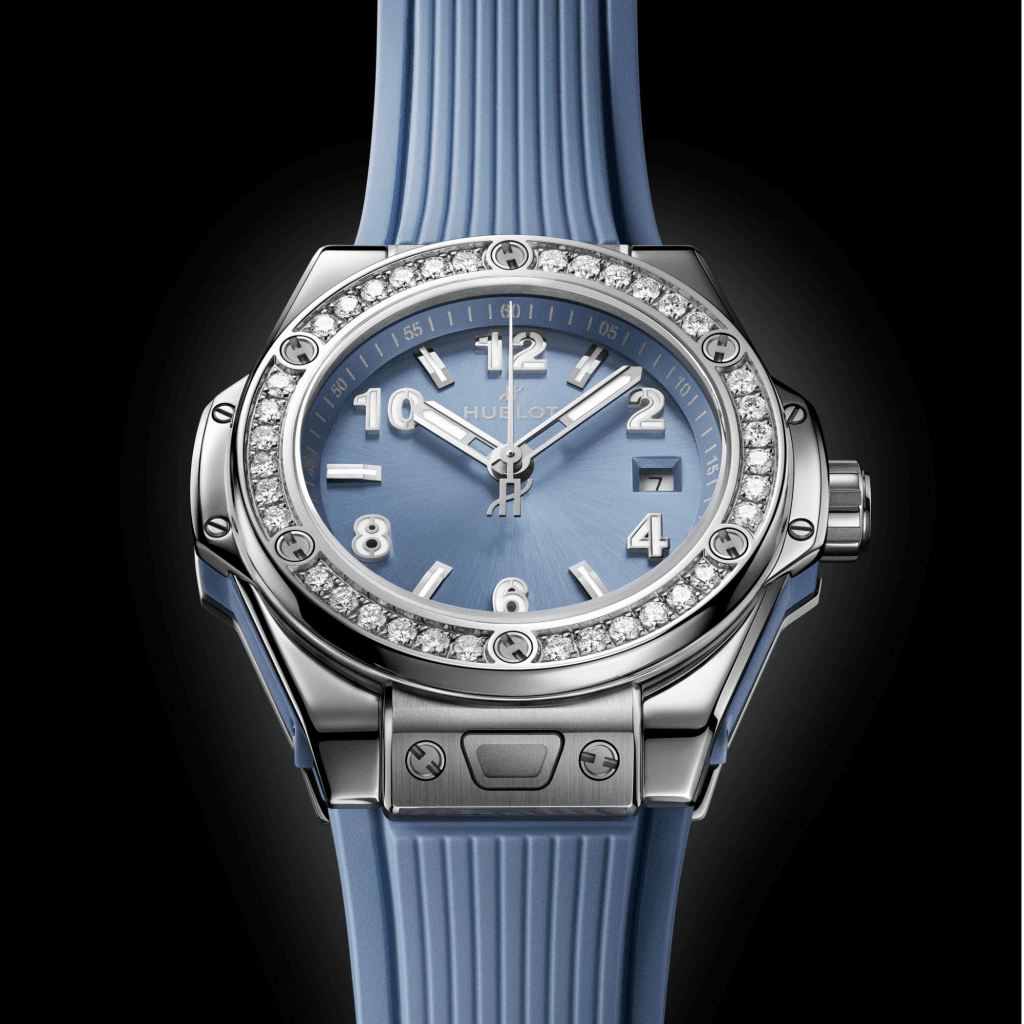 Hublot Big Bang One Click Steel Coal Blue Diamonds 33mm - 485.SX.717B.RX.1204 - #4