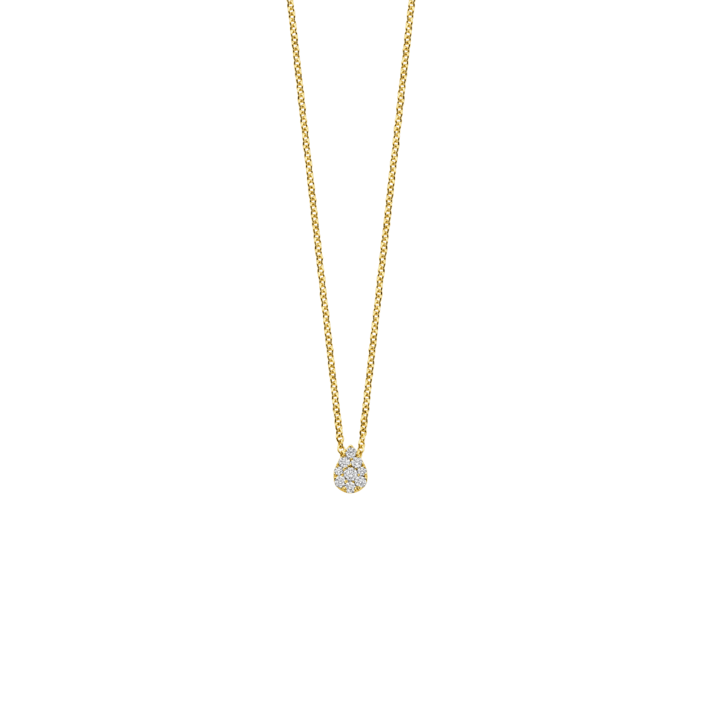 Schaap en Citroen Diamonds collier geelgoud met diamant - #1