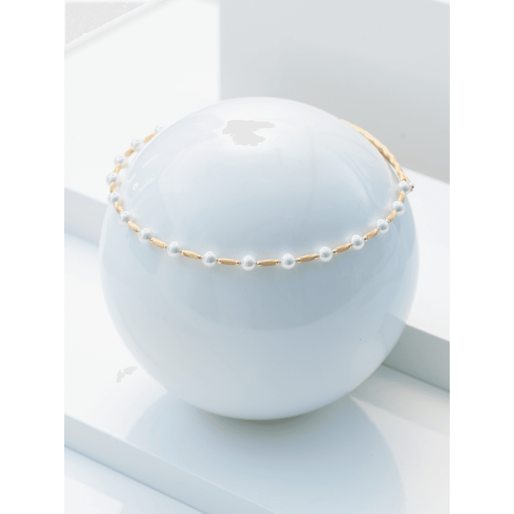 Yana Nesper Silk Magnet collier geelgoud met parel - SM16 - #2