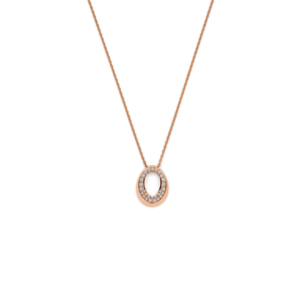 Schaap en Citroen Diamonds collier roodgoud met diamant - #1