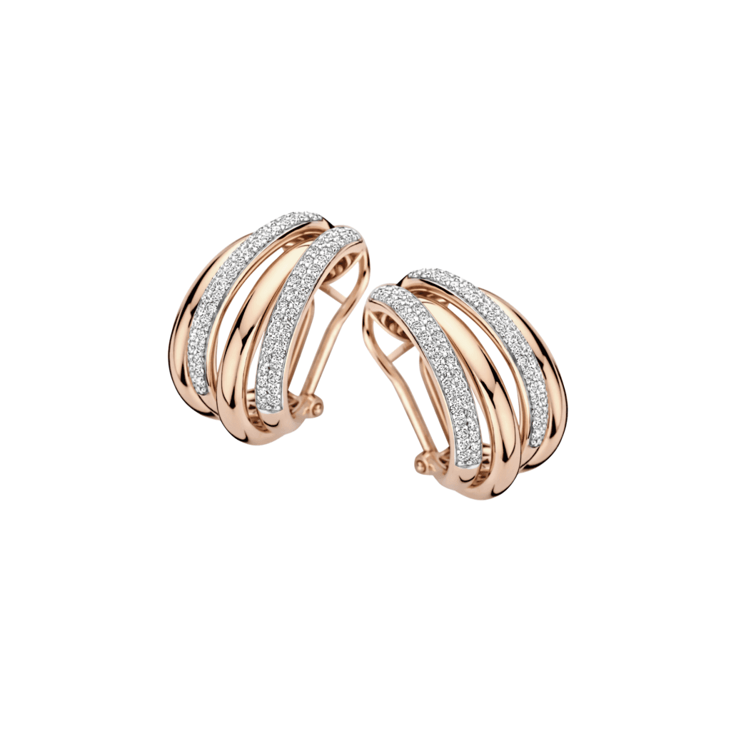 Tirisi Jewelry Amsterdam Due oorsieraad roodgoud - TE7164D(2P) - #1