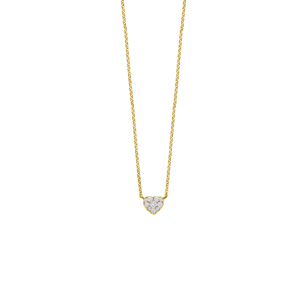 Schaap en Citroen Diamonds collier geelgoud met diamant - #1