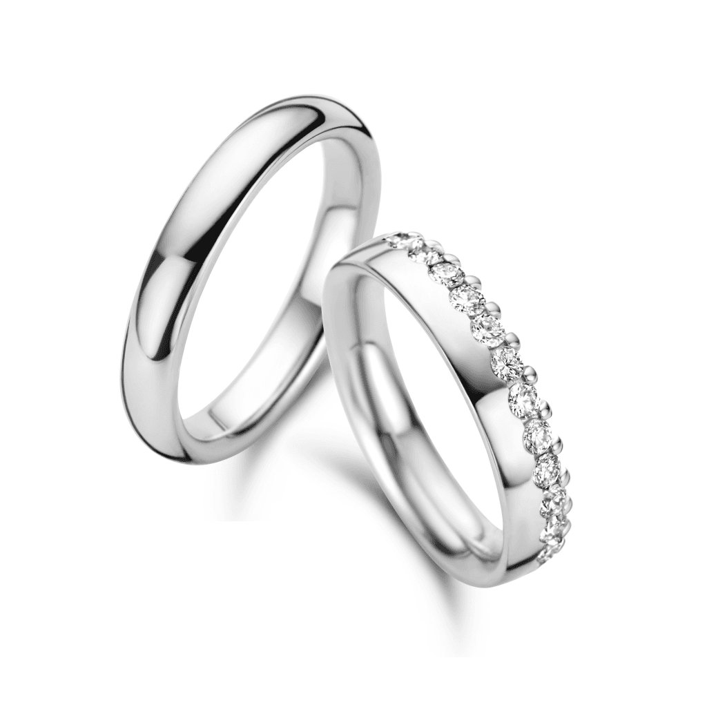 Trouwring Classic Love Collection witgoud - 270957 - #2