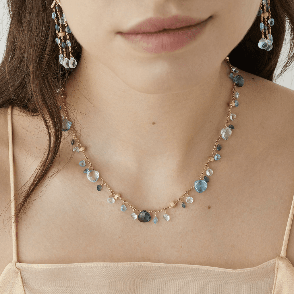Marco Bicego Paradise collier geelgoud met topaas - CB2584-E-TP01 - #2