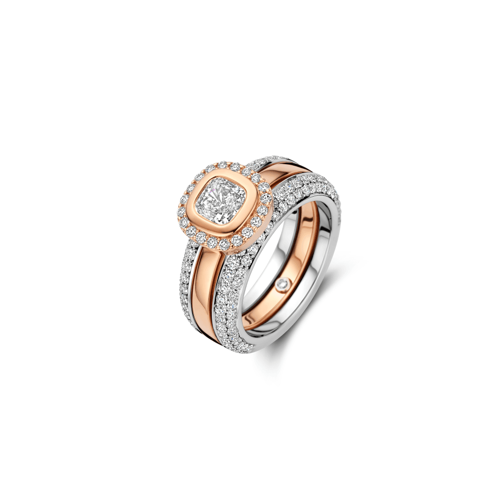 Schaap en Citroen Diamonds ring roodgoud met diamant - #12