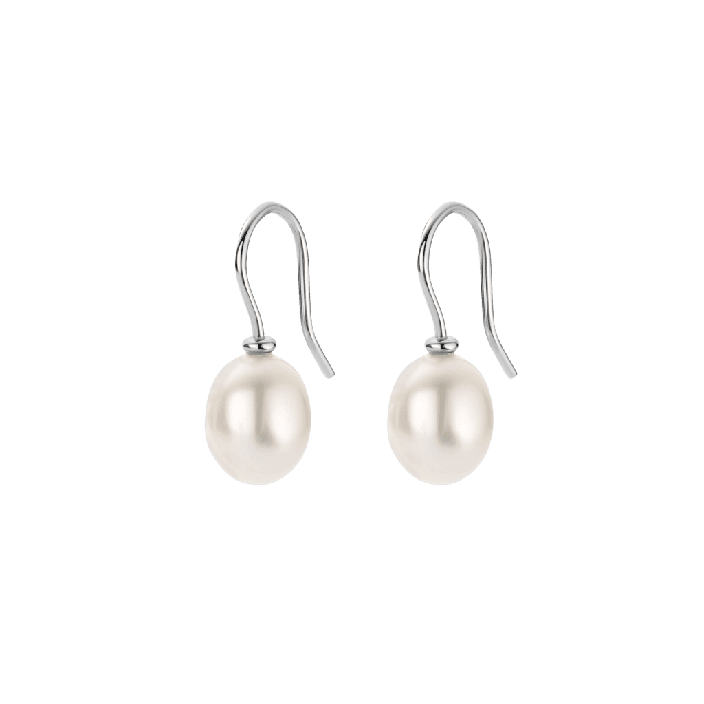 Schaap en Citroen Pearls oorsieraad witgoud met parel - #2