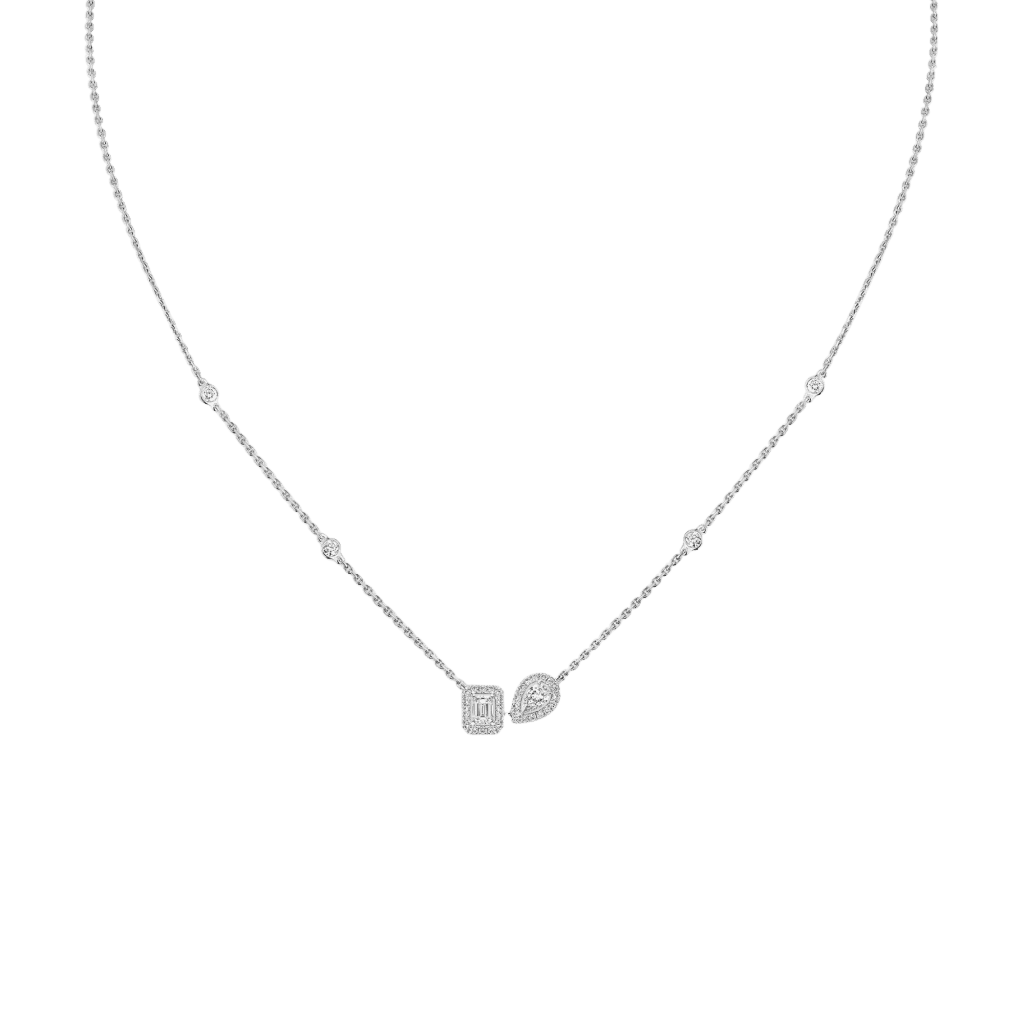 Messika My Twin collier witgoud met diamant - 14534-WG - #1