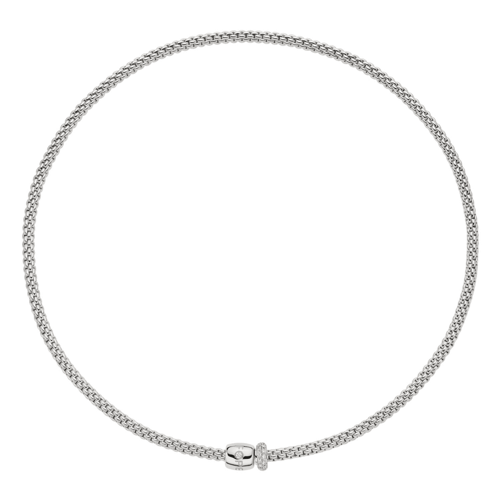 FOPE Prima collier witgoud met diamant - 07F08CX_PB_B_BBX_042 - #1