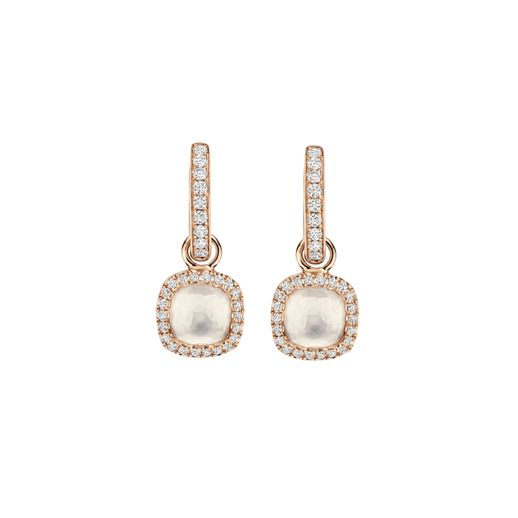 Tirisi Jewelry Milano Sweeties oorsieraad roodgoud met kwarts - TE9330WQP - #1