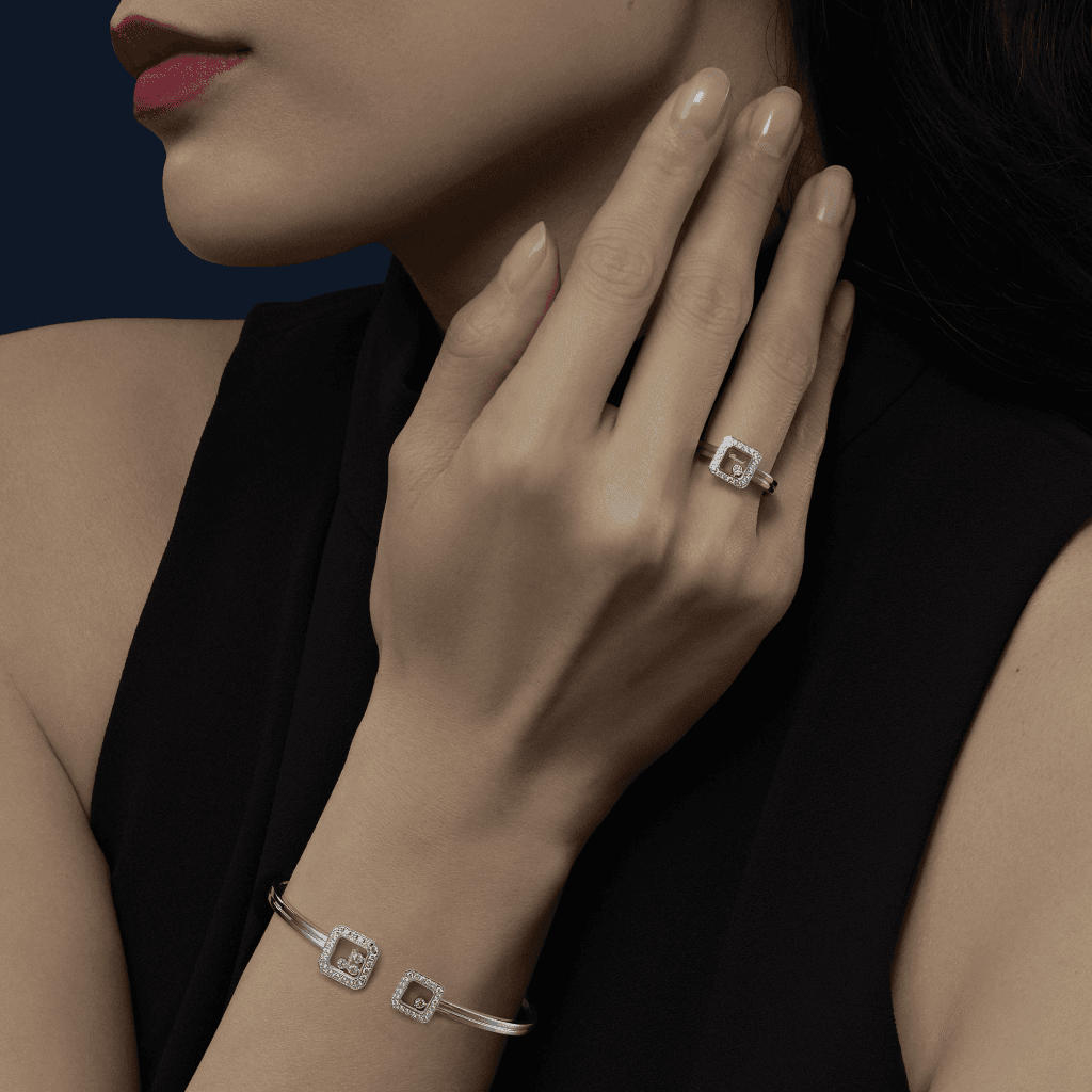 Chopard Happy Diamonds Icons Square armband witgoud met diamant - 85A114-1202 - #5