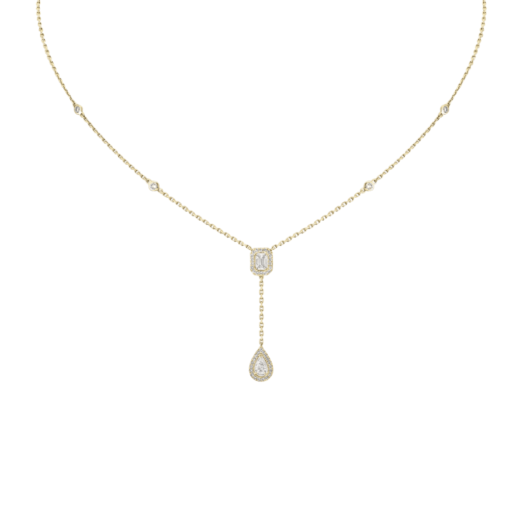 Messika My Twin collier geelgoud met diamant - 6693-YG - #1