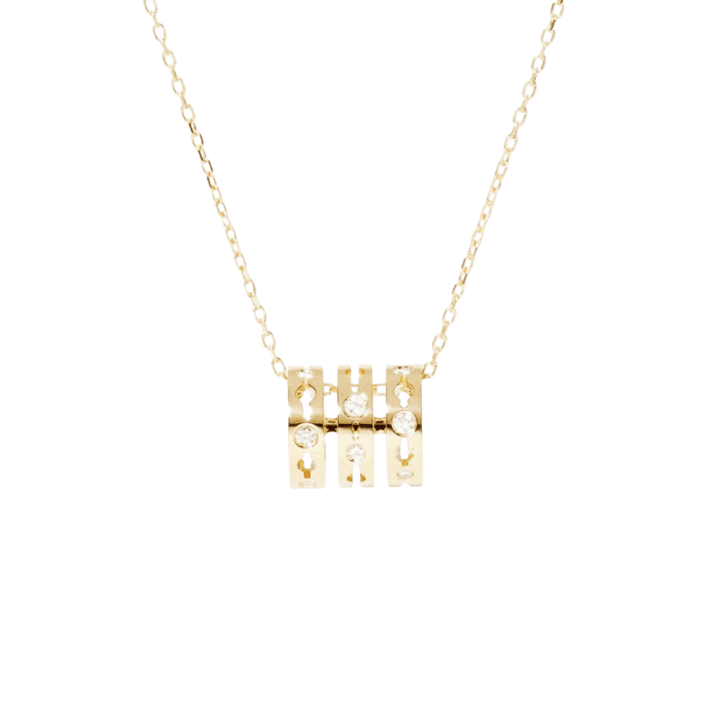 dinh van Pulse collier geelgoud met diamant - 628511 - #1