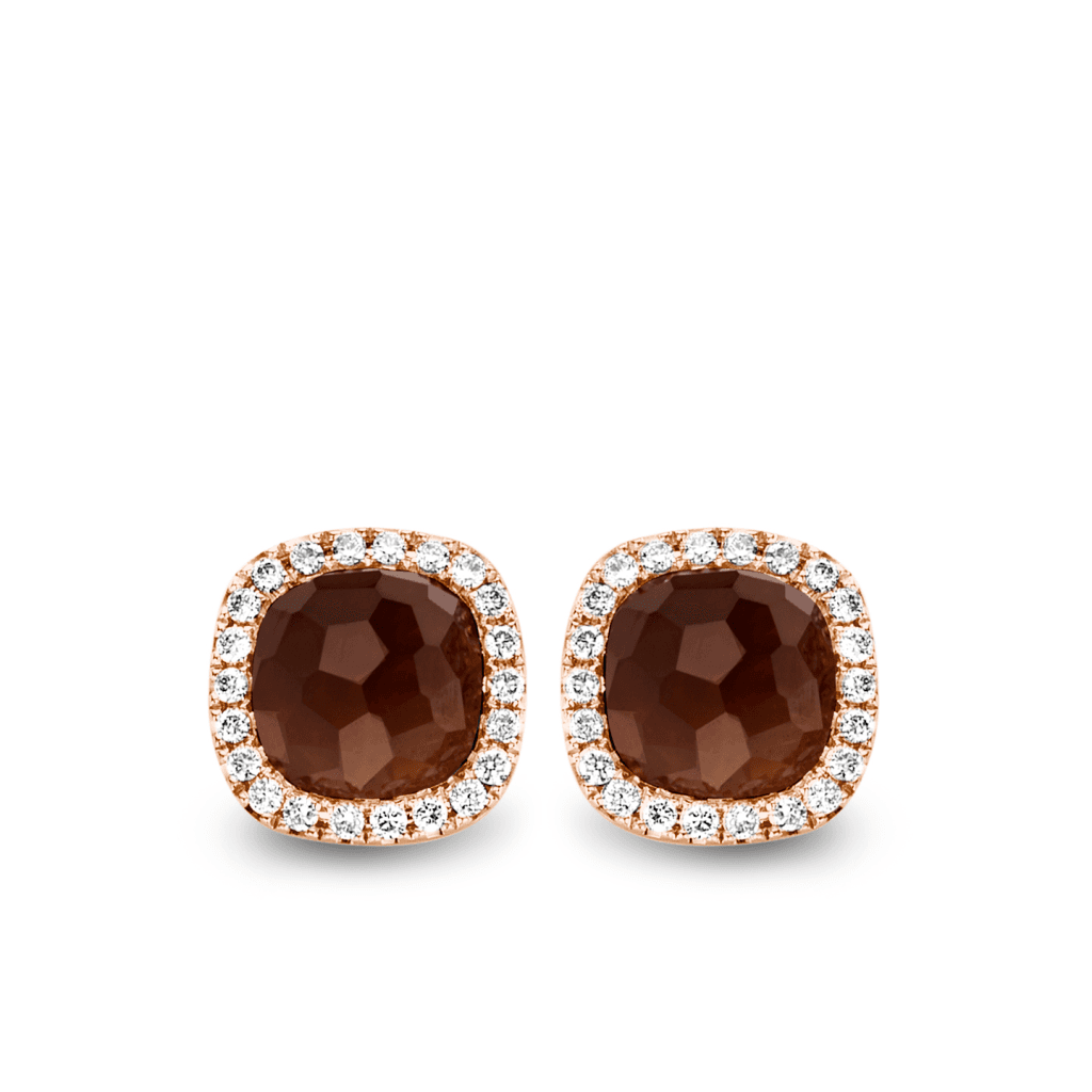 Tirisi Jewelry Milano Sweeties oorsieraad roodgoud met diamant - TE9226LSQP - #2