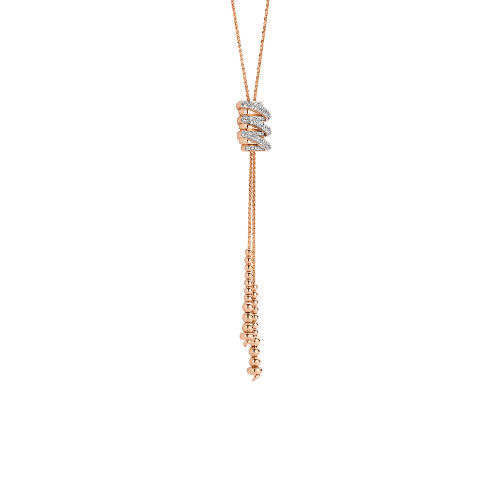 Tirisi Jewelry Amsterdam Swirl collier roodgoud - TN2139-1D(2P) - #3