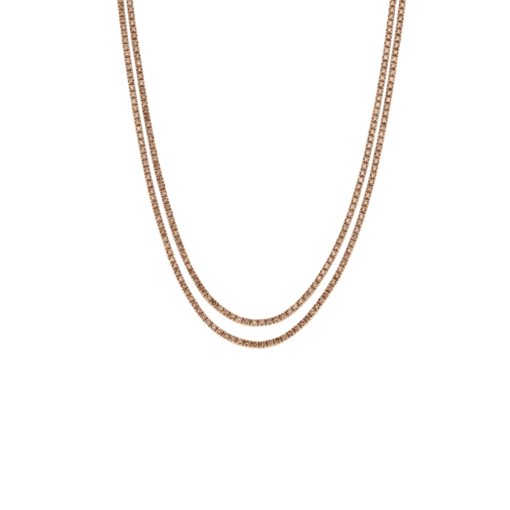Schaap en Citroen Diamonds collier roodgoud met diamant - #1