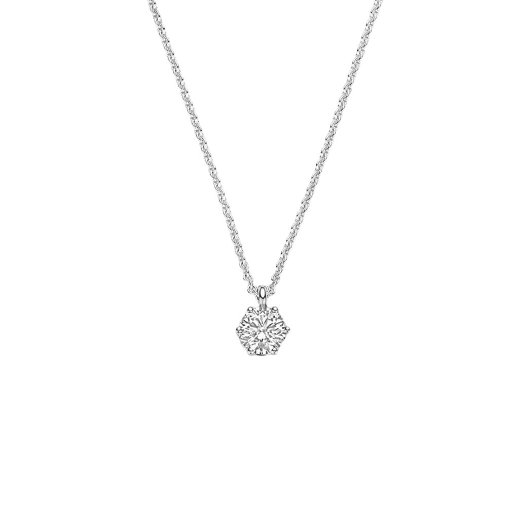 Schaap en Citroen Diamonds collier witgoud met diamant - #1