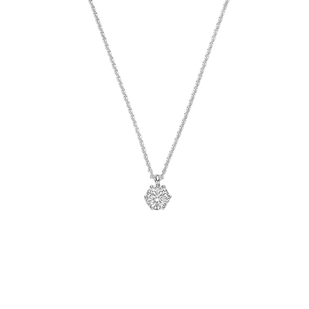 Schaap en Citroen Diamonds collier witgoud met diamant - #1
