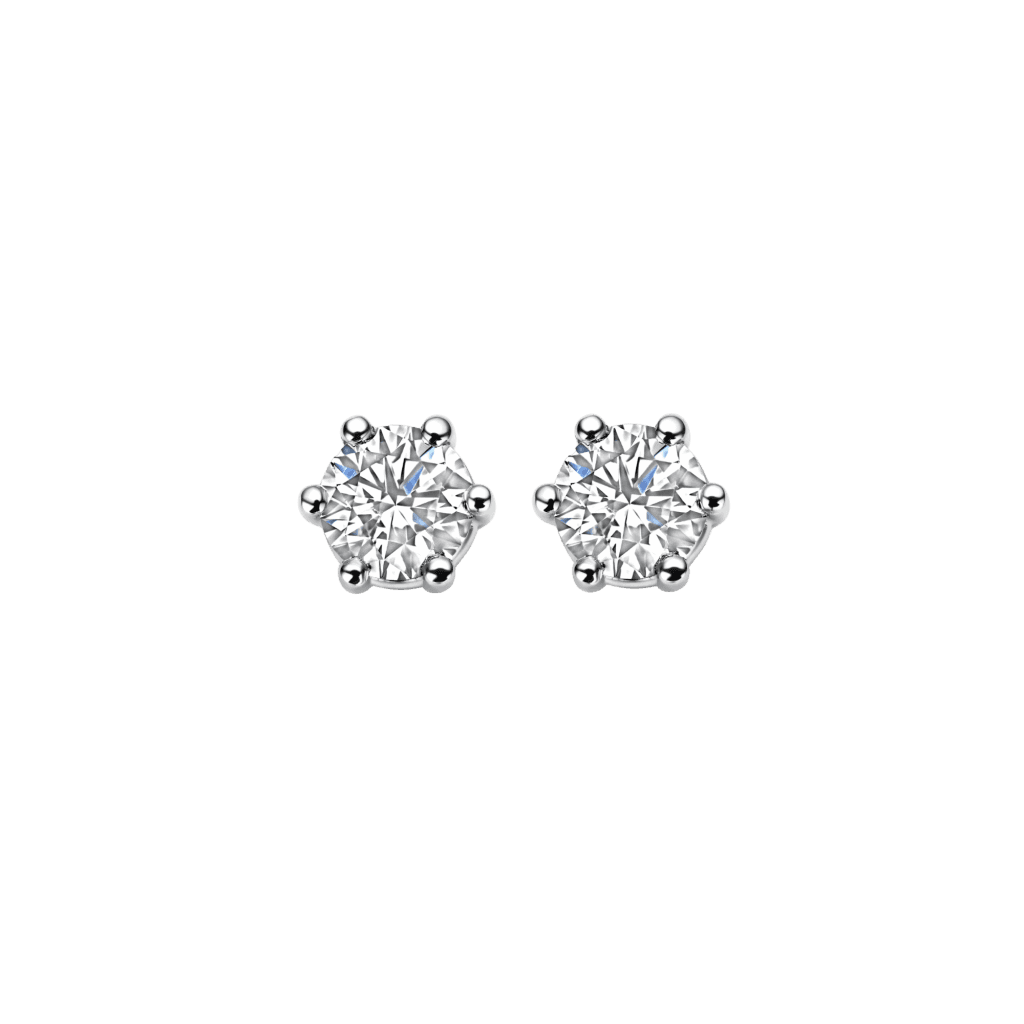 Schaap en Citroen Diamonds oorsieraad witgoud met diamant - #2