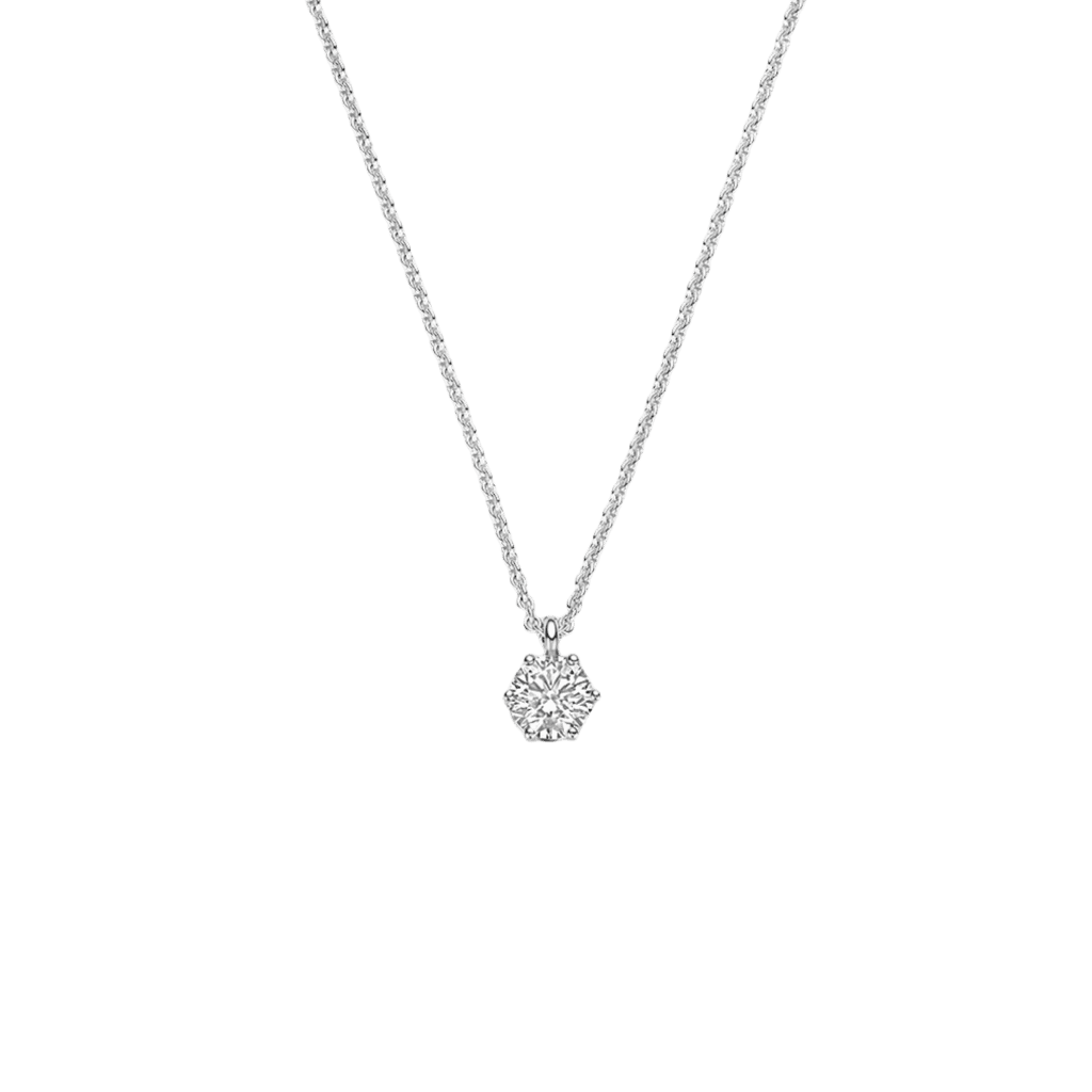 Schaap en Citroen Diamonds collier witgoud met diamant - #1