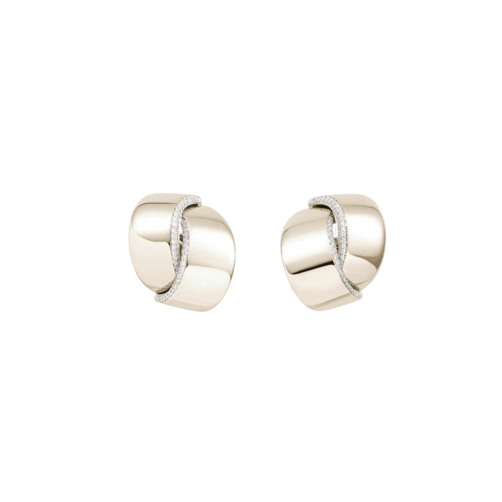 Vhernier Abbraccio oorsieraad witgoud met diamant - PG1511B0365 - #1