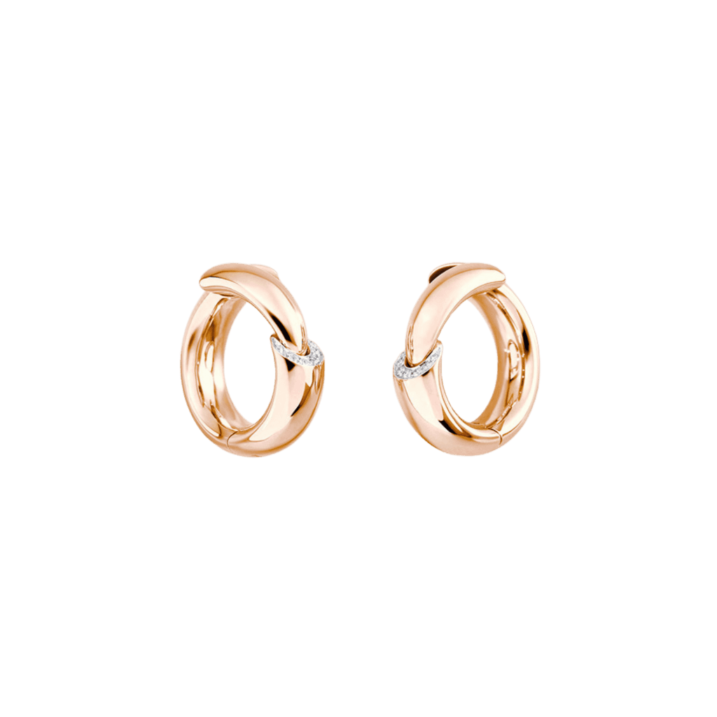 Vhernier Calla oorsieraad roodgoud met diamant - 0G1800B0310 - #1