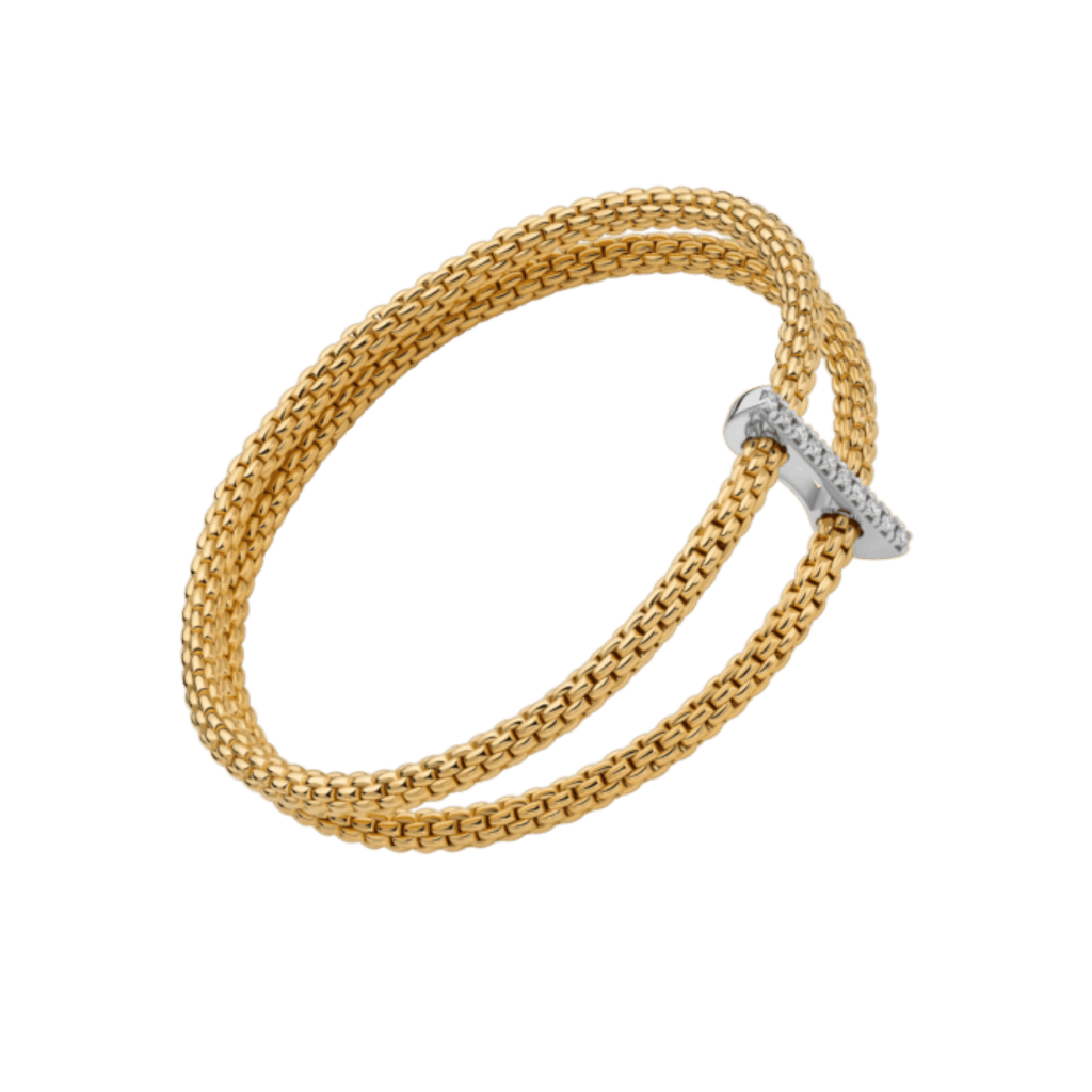 FOPE Prima Twins armband geelgoud met diamant - 74008BX_BB_G_XBX_00M - #3