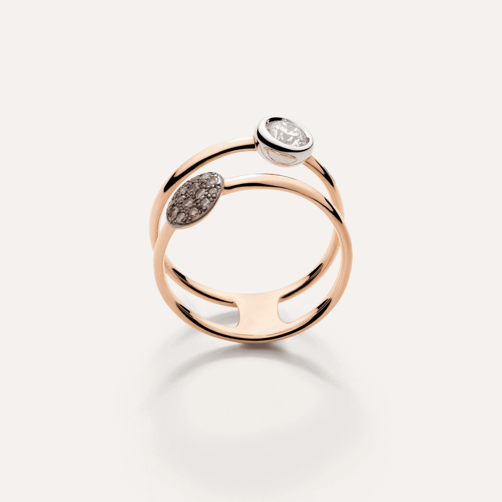 Pomellato Sabbia ring roodgoud met diamant - PAC3051 O6BWR DB0BR - #2
