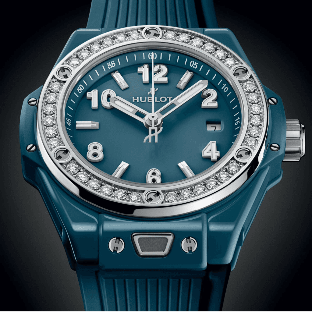 Hublot Big Bang One Click Petrol Blue Ceramic Diamonds 33mm - 485.ES.5171.RX.1204 - #3
