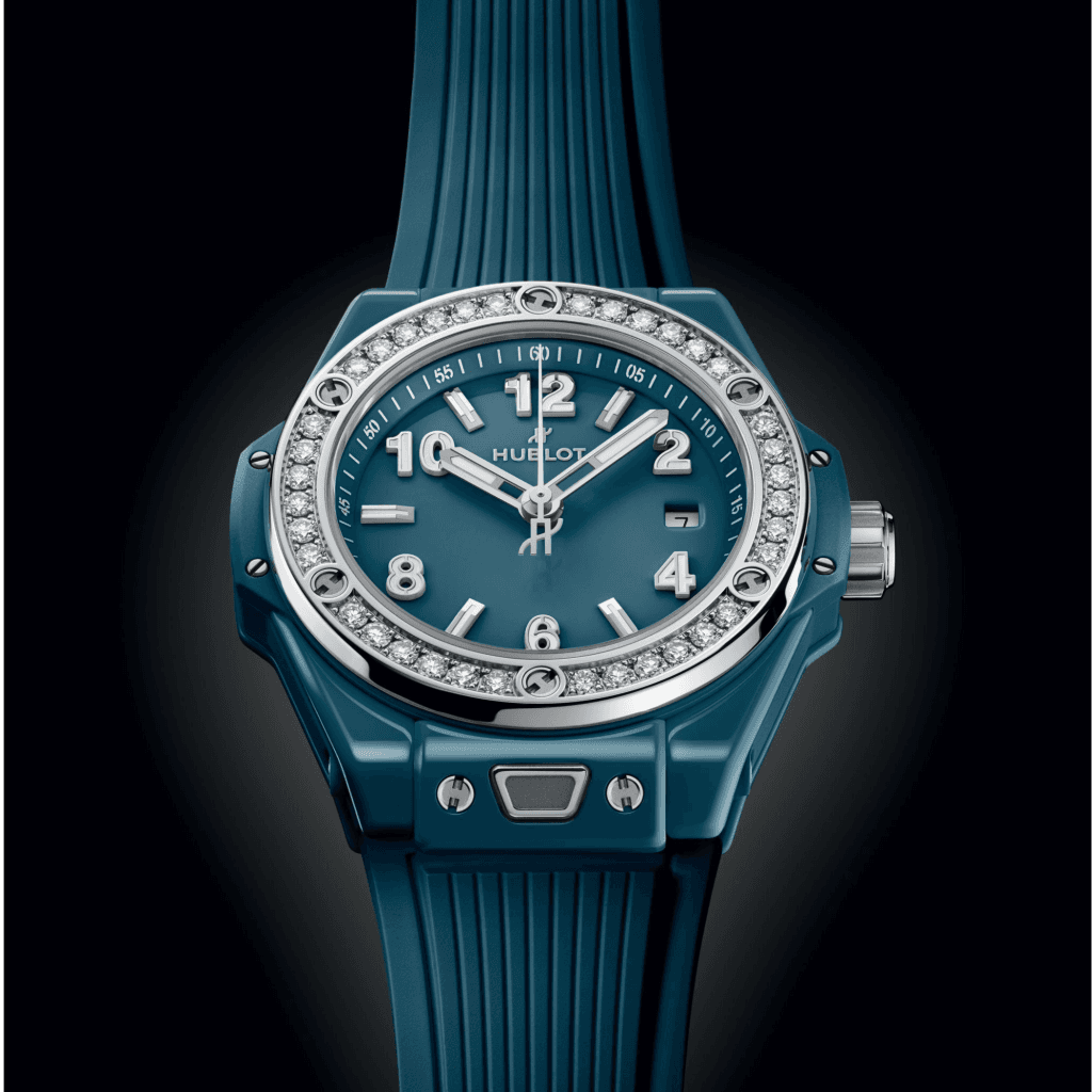 Hublot Big Bang One Click Petrol Blue Ceramic Diamonds 33mm - 485.ES.5171.RX.1204 - #4