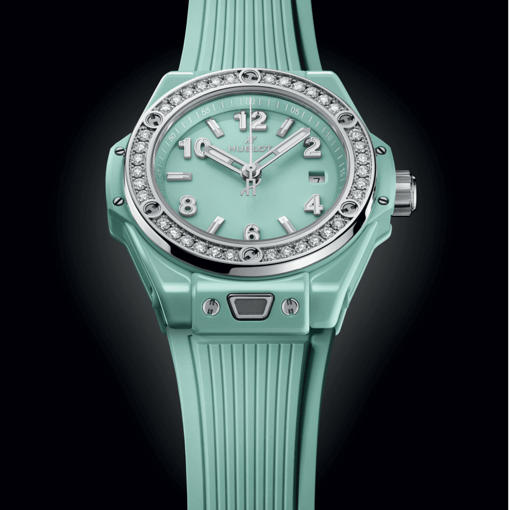 Hublot Big Bang One Click Mint Green Ceramic Diamonds 33mm - 485.GS.5271.RX.1204 - #5