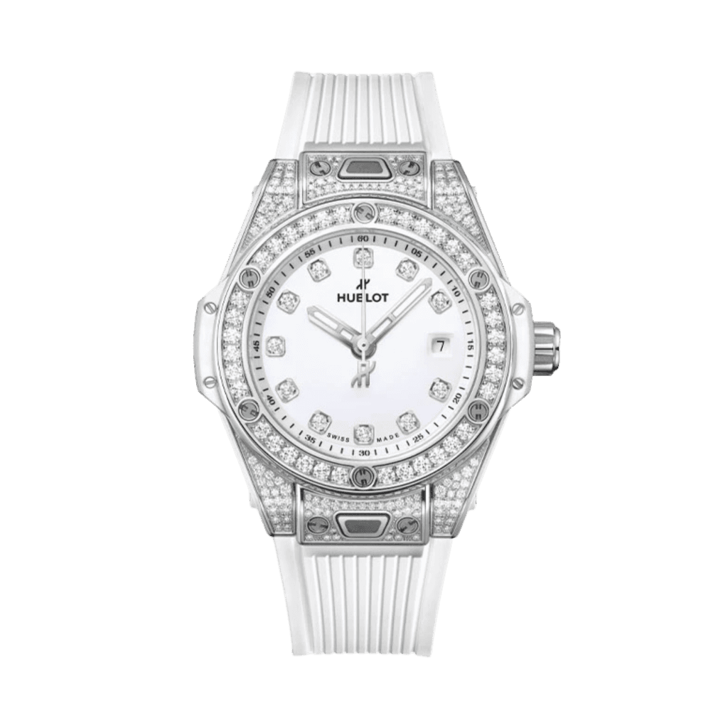Hublot Big Bang One Click Steel White Pave 33mm - 485.SE.2210.RW.1604 - #1