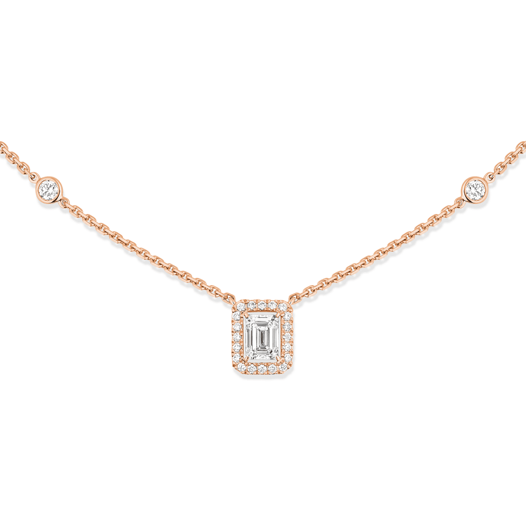 Messika Joy collier roodgoud met diamant - 15088-PG - #2