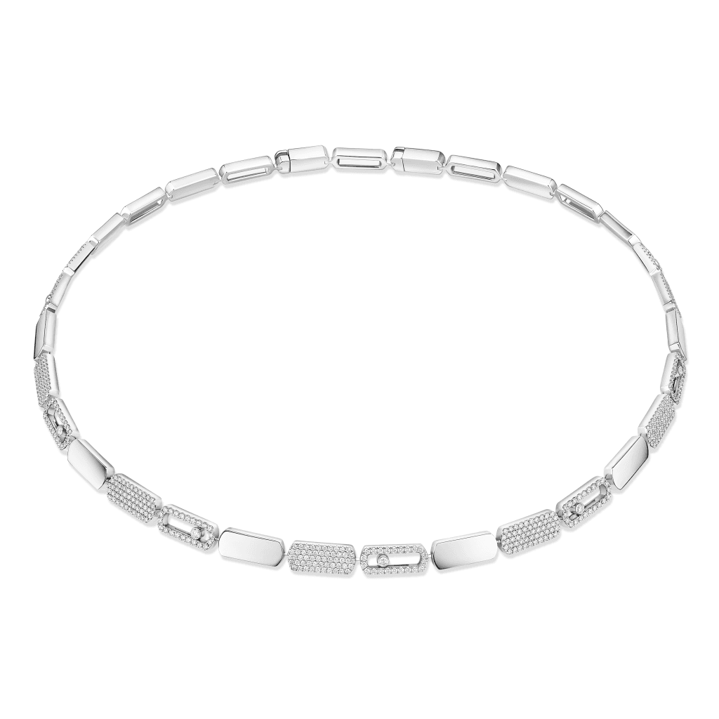Messika Imperial Move collier witgoud met diamant - 14275-WG - #1