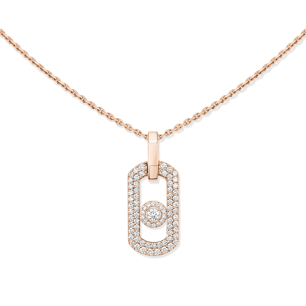 Messika So Move collier roodgoud met diamant - 14966-PG - #2