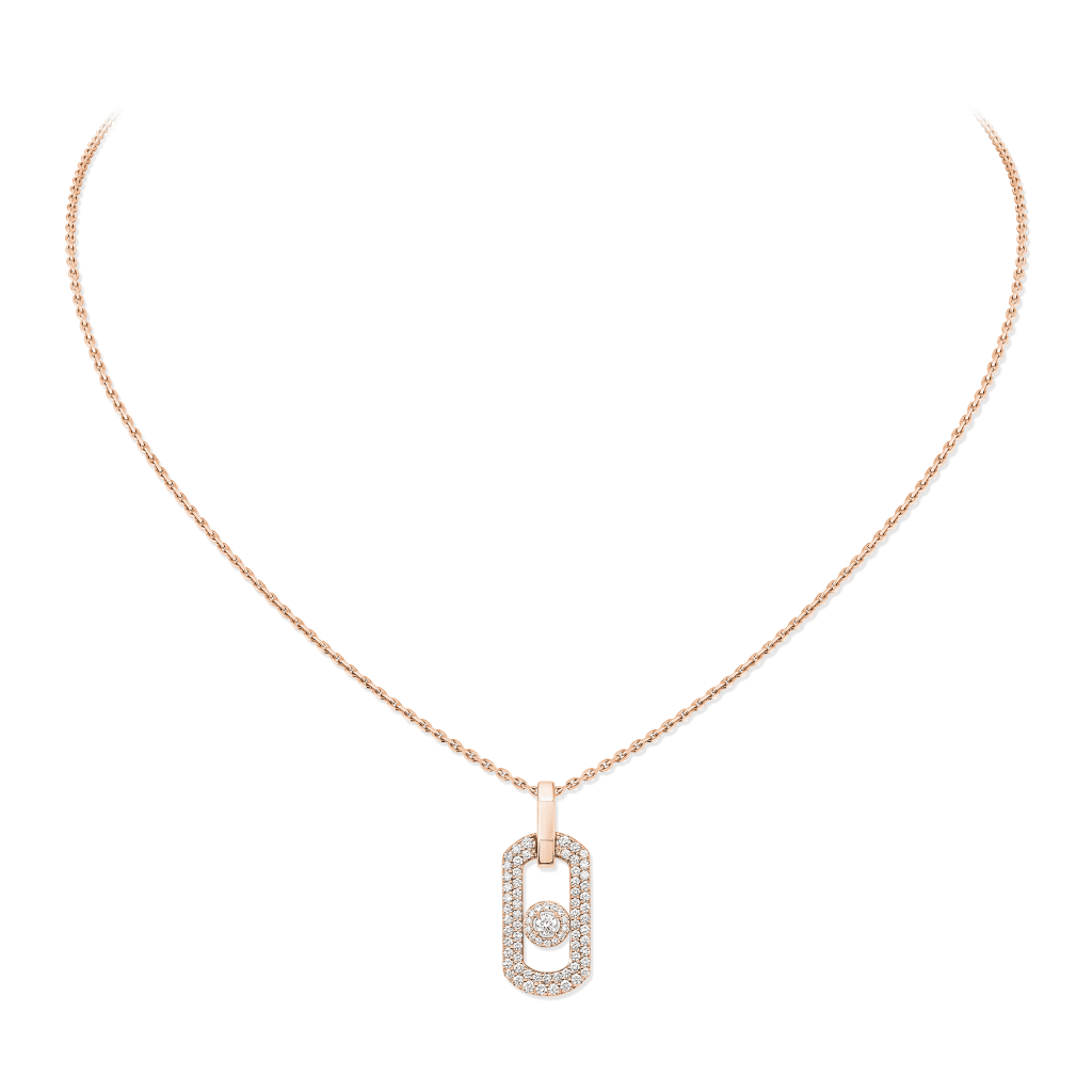 Messika So Move collier roodgoud met diamant - 14966-PG - #1