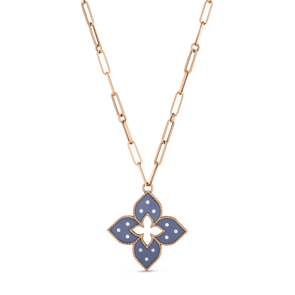 Roberto Coin Venetian Princess collier roodgoud met diamant - ADR777CL3346 - #2