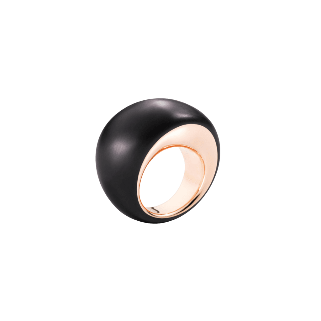 Vhernier Pirouette ring roodgoud met git - 000623A0600560 - #1