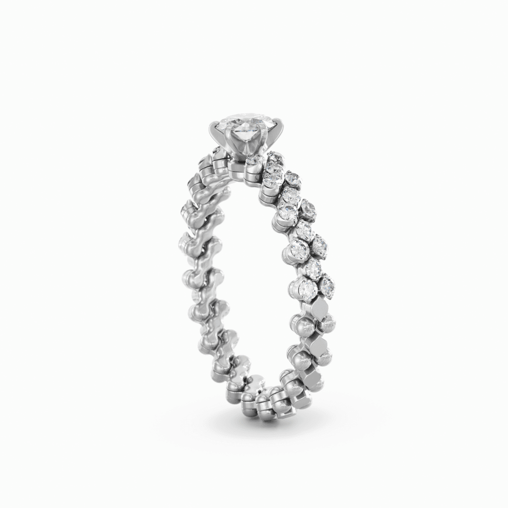 Serafino Consoli Unico ring witgoud met diamant - RMSSLWD0753H2WGWD GIA - #3