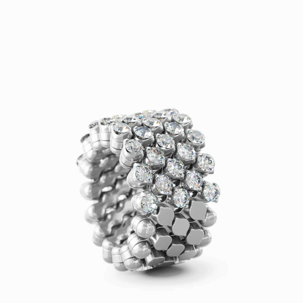 Serafino Consoli Brevetto Classic ring witgoud met diamant - RMS5H7WGWD - #3