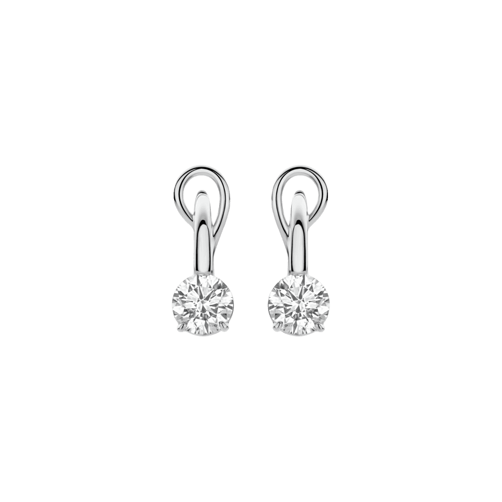Schaap en Citroen Diamonds oorsieraad witgoud met diamant - #1