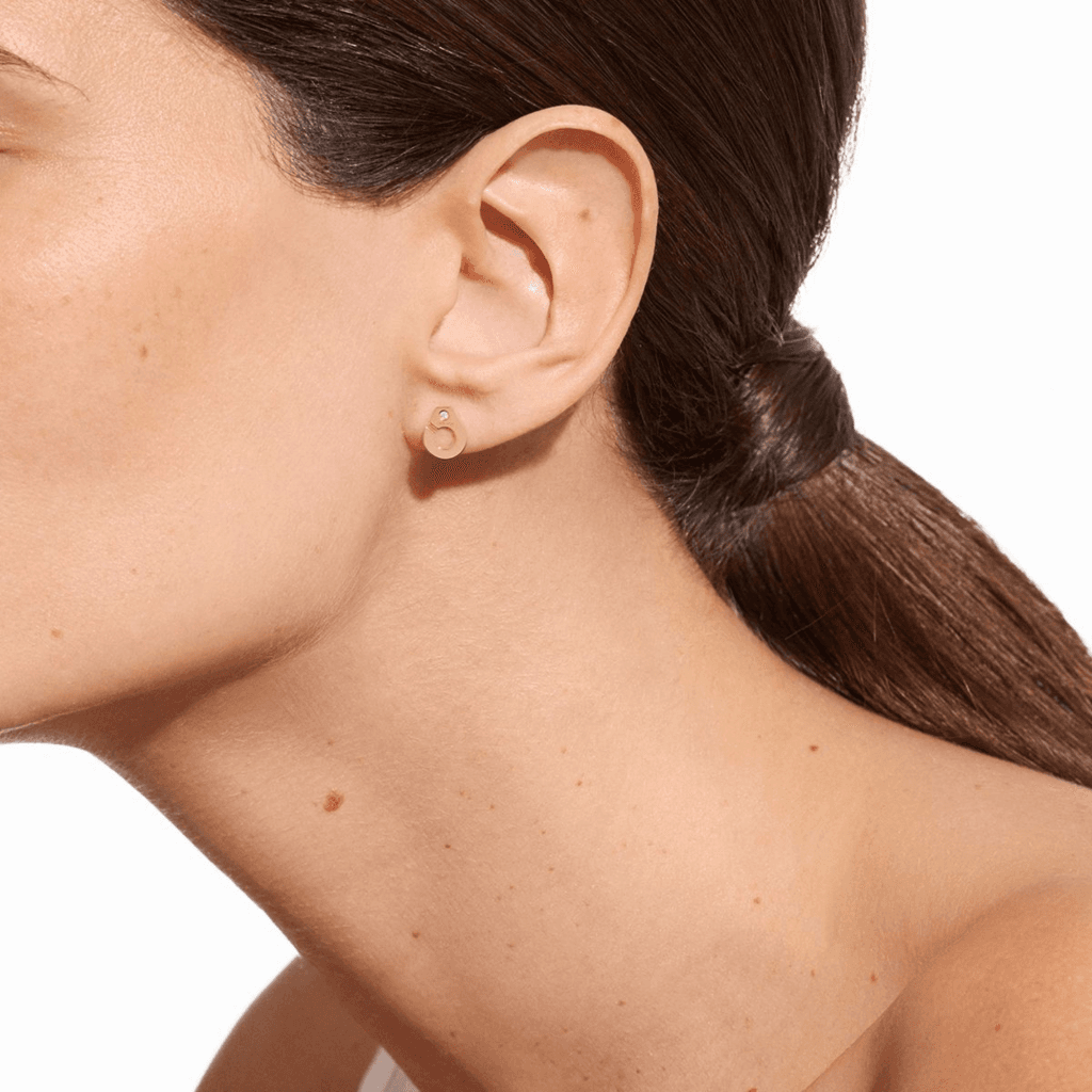 dinh van Menottes dinh van oorsieraad geelgoud met diamant - 867311 - #4