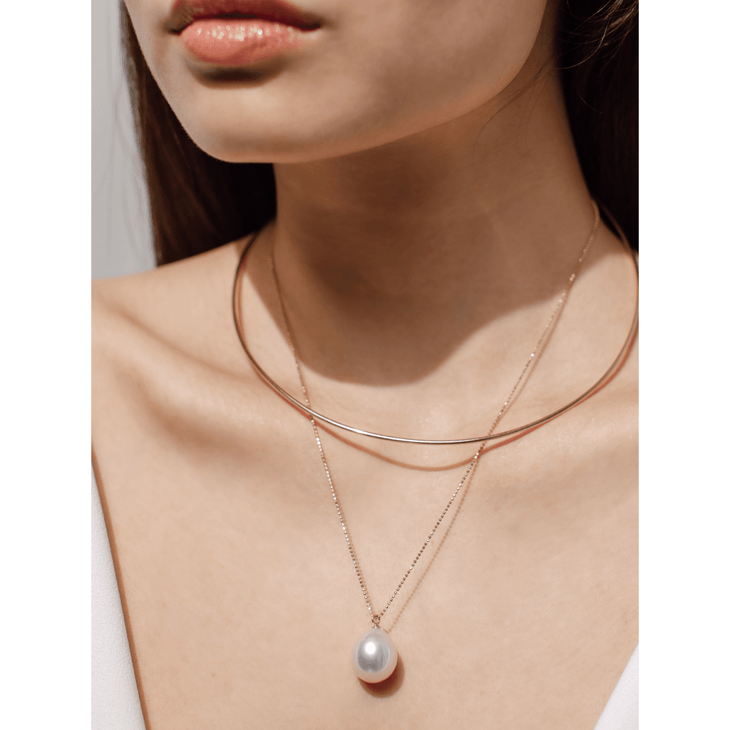 Yana Nesper Open Mind LOVE collier geelgoud met parel - LO1 - #6