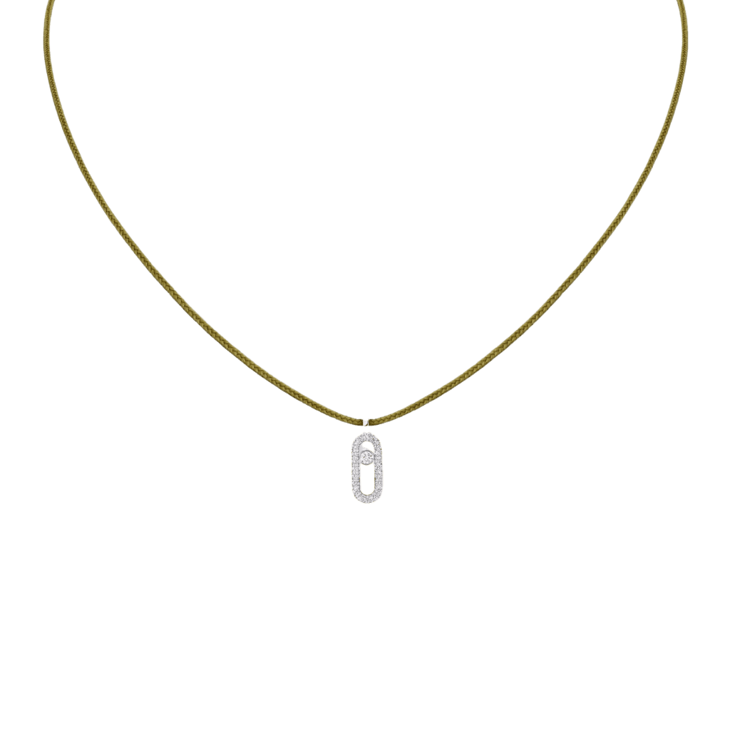 Messika CARE(S) collier witgoud met diamant - 14103-WG - #1