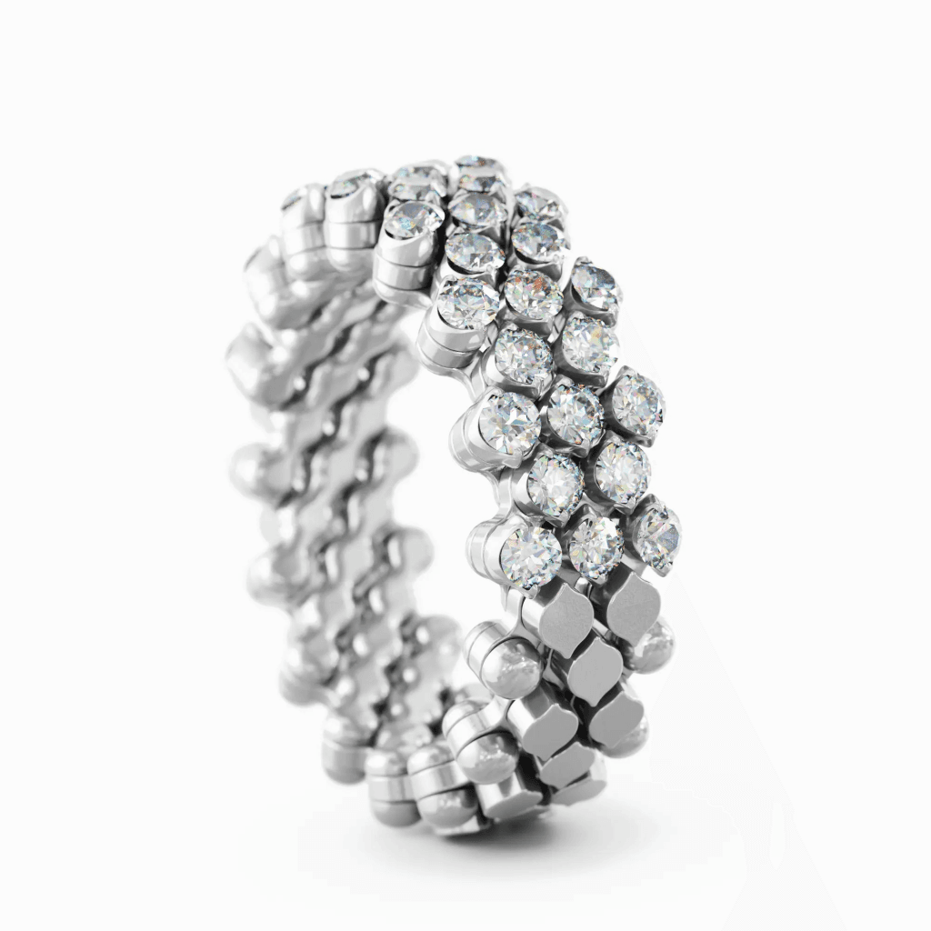 Serafino Consoli Brevetto Classic ring witgoud met diamant - RMS5H7WGWD - #5