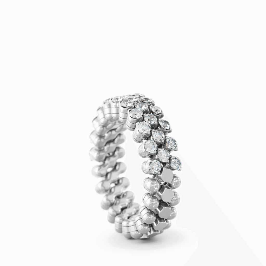 Serafino Consoli Brevetto Classic ring witgoud met diamant - RMS3H2WGWD - #2