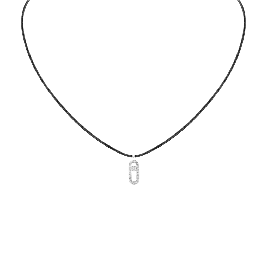 Messika CARE(S) collier witgoud met diamant - 14142-WG - #1
